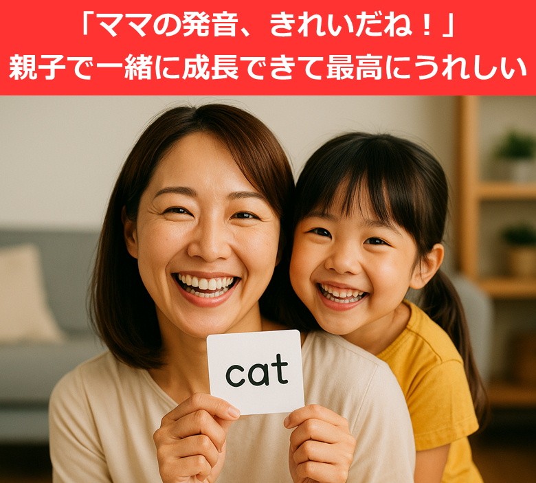 「ママの発音きれいだね」親子で一緒に成長できて最高にうれしい